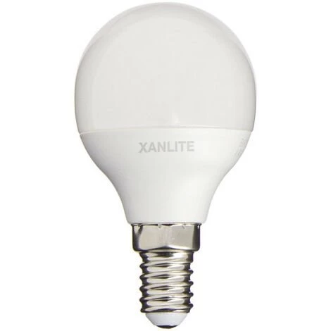 XANLITE - Ampoule LED SMD P45 Opaque, Culot E27, 470 Lumens, Conso. 5,3W (eq. 40W), 4000K, Blanc Neutre - EV470PCW