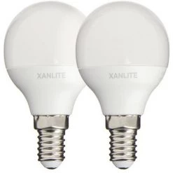 XANLITE - Lot De 2 Ampoules LED P45 - Culot E14 - Classique - PACK2EV470PCW
