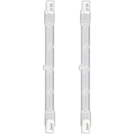 XANLITE - Lot De 2 Ampoules Halogènes Culot R7S, 3090 Lumens, équivalence 160W, 2900 Kelvins, Dimmable - PACK2HR7S118200W