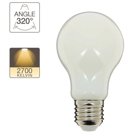XANLITE - Ampoule à Filament LED A60, Culot E27, 8W Cons. (75W Eq.), Lumière Blanche Chaude - RFE1055GO â Image 3